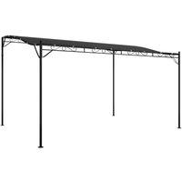 Berkfield Home Canopy Anthracite 4x3 m 180 g/m Fabric & Steel in Black