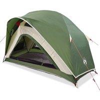 Berkfield Home Camping Tent 1-Person Green Waterproof