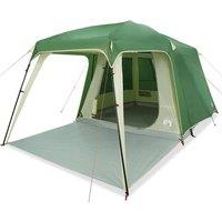 Berkfield Home Camping Tent with Porch Dome 5-Person Green Waterproof