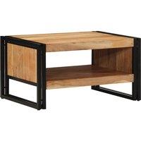 Berkfield Home Coffee Table 70x50x38 cm Solid Wood Acacia in Brown | Size: 70 x 50 x 38 cm