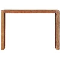 Berkfield Home Console Table 110x30x76 cm Solid Wood Acacia in Brown | Size: 110 x 30 x 76 cm