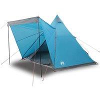 Berkfield Home Family Tent Tipi 6-Person Blue Waterproof