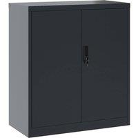 Berkfield Home File Cabinet Anthracite 79x40x90 cm Steel in Dark Grey | Size: 79 x 40 x 90 cm