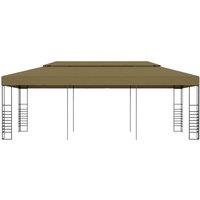 Berkfield Home Garden Gazebo 6x3x2.7 m Taupe 180 g/m