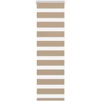 Berkfield Home Zebra Blind Sand Brown 50x150 cm Fabric Width 45.9 cm Polyester in Tan