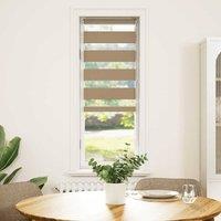 Berkfield Home Zebra Blind Sand Brown 45x100 cm Fabric Width 40.9 cm Polyester