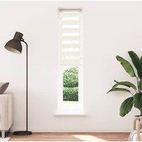 Berkfield Home Zebra Blind Marble Beige 45x200 cm Fabric Width 40.9 cm Polyester