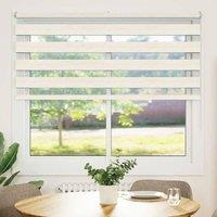 Berkfield Home Zebra Blind Marble Beige 160x100 cm Fabric Width 155.9 cm Polyester