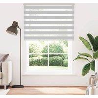 Berkfield Home Zebra Blind Light Grey 160x200 cm Fabric Width 155.9 cm Polyester