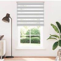 Berkfield Home Zebra Blind Light Grey 120x230 cm Fabric Width 115.9 cm Polyester