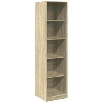 Berkfield Home Wardrobe Sonoma Oak 50x50x200 cm Engineered Wood in Light Oak | Size: 50 x 50 x 200 cm