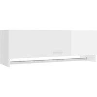 Berkfield Home Wardrobe High Gloss White 100x32.5x35 cm Engineered Wood