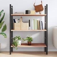 Berkfield Home Wall Shelf 80x40x2 cm Untreated Solid Wood Oak in Brown | Size: 80 x 40 x 2 cm