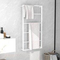 Berkfield Home Towel Rack White 60x10x116 cm Steel | Size: 60 x 10 x 116 cm