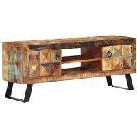Berkfield Home TV Cabinet 112x30x45 cm Solid Wood Reclaimed | Size: 112 x 30 x 45 cm