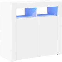 Berkfield Home Sideboard with LED Lights White 80x35x75 cm | Size: 80 x 35 x 75 cm