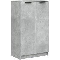 Berkfield Home Shoe Cabinet Concrete Grey 59x35x100 cm Engineered Wood | Size: 59 x 35 x 100 cm