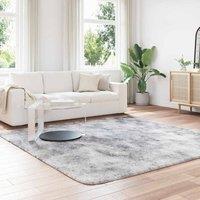 Berkfield Home Shaggy Rug High Pile NAVARRA Silver Grey 240x240 cm Polyester | Size: Medium