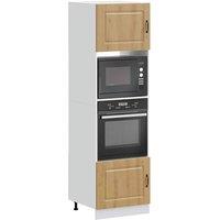 Berkfield Home Oven Cabinets 2 pcs Lucca Artisan Oak Engineered Wood in Brown