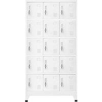 Berkfield Home Locker Cabinet Light Grey 90x40x180 cm Steel | Size: 90 x 40 x 180 cm