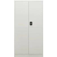 Berkfield Home Locker Cabinet Light Grey 90x40x180 cm Steel | Size: 90 x 40 x 180 cm