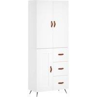 Berkfield Home Highboard White 69.5x34x180 cm Engineered Wood