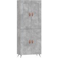 Berkfield Home Highboard Concrete Grey 69.5x34x180 cm Engineered Wood