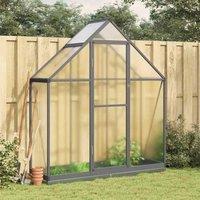 Berkfield Home Greenhouse with Base Frame Anthracite 169x58x202 cm Aluminium | Size: 169 x 58 x 202 cm