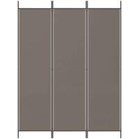 Berkfield Home Durable 3-Panel Room Divider Anthracite 150x220 cm Fabric in Charcoal