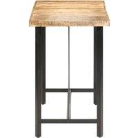 Berkfield Home Beautiful Bar Table 180x70x107 cm Rough Mango Wood in Brown | Size: 180 x 70 x 107 cm