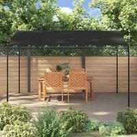 Berkfield Home Regardless Canopy Anthracite 4x3 m 180 g/m Fabric & Steel in Black