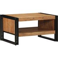 Berkfield Home Durable Coffee Table 70x50x38 cm Solid Wood Acacia in Brown | Size: 70 x 50 x 38 cm