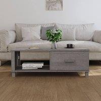 Berkfield Home Decorative Coffee Table HAMAR Light Grey 100x55x35 cm Solid Wood Pine | Size: 100 x 55 x 35 cm