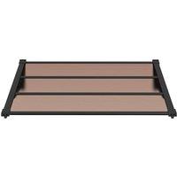 Berkfield Home Durable Door Canopy Black 122x90 cm Polycarbonate