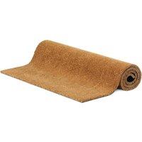 Berkfield Home Durable Door Mat Natural 90x150 cm Tufted Coir in Brown