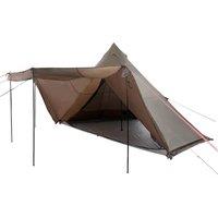 Berkfield Home Modern Family Tent Tipi 8-Person Brown Waterproof