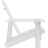 Berkfield Home Elegant Garden Chair Wood White