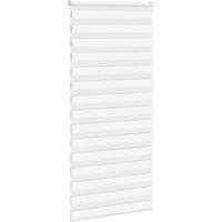Berkfield Home Elegant Zebra Blind White 95x230 cm Fabric Width 90.9 cm Polyester