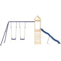 Berkfield Home Outdoor Playset Solid Wood Pine in Natural