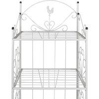 Berkfield Home Plant Rack Square White
