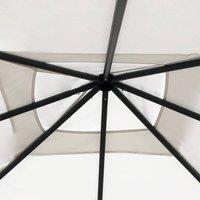 Berkfield Home Gazebo with Post Covers 3x3x2.6 m Cream 160 g/m