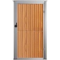 Berkfield Home Garden Tool Shed Brown 88x89x161 cm Galvanised Steel | Size: 88 x 89 x 161 cm
