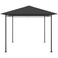 Berkfield Home Gazebo 384x281x270 cm Anthracite 180 g/m in Black | Size: 384 x 281 x 270 cm