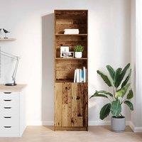 Berkfield Home Highboard Old Wood 50x35x180 cm Engineered Wood in Brown | Size: 50 x 35 x 180 cm
