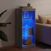 Berkfield Home Sideboard with LED Lights Grey Sonoma 41x37x100 cm | Size: 41 x 37 x 100 cm