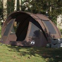 Berkfield Home Fishing Tent 2-Person Brown Waterproof