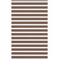Berkfield Home Zebra Blind Brown 150x200 cm Fabric Width 145.9 cm Polyester