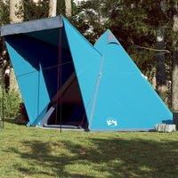 Berkfield Home Family Tent Tipi 6-Person Blue Waterproof