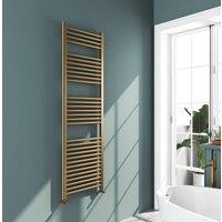 Bathroom Kingdom Omata Brushed Bronze Straight Heated Towel Rail 1800x500mm