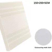 Havendro 150*200*5CM Natural Latex Mattress Thin Models Tatami Rubber Soft in White
